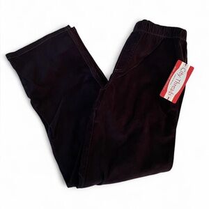 NWT City Threads Cord Simple Navy Blue Pants w Grey Stitching Boys Size 14